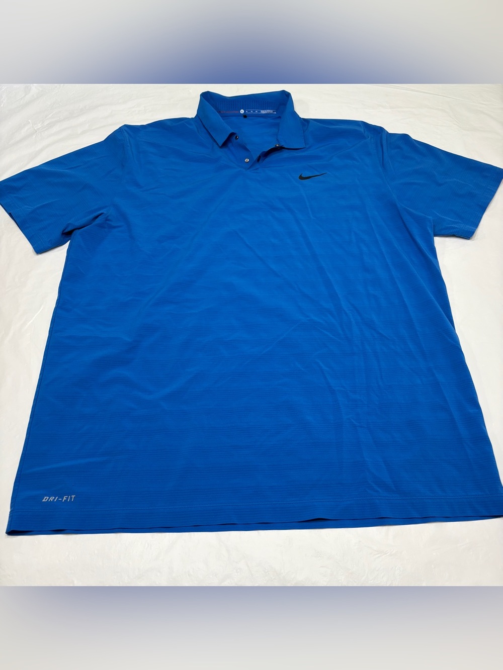 Tiger Woods Collection Golf Polo Shirt Nike Dri Fit Blue Men’s XL